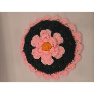Handcrafted Crochet Floral Granny pot holder decor